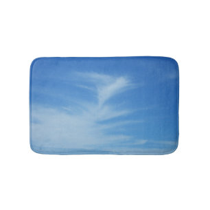 Blue Sky met White Clouds Abstracte Natuur Foto Badmat