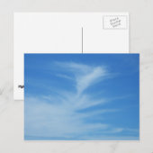 Blue Sky met White Clouds Abstracte Natuur Foto Briefkaart (Voorkant / Achterkant)