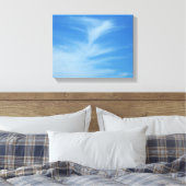 Blue Sky met White Clouds Abstracte Natuur Foto Canvas Afdruk (Insitu (Slaapkamer))