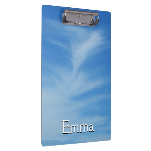 Blue Sky met White Clouds Abstracte Natuur Foto Klembord (Rechts)