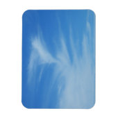 Blue Sky met White Clouds Abstracte Natuur Foto Magneet (Verticaal)