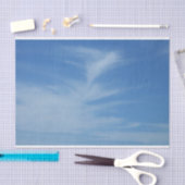 Blue Sky met White Clouds Abstracte Natuur Foto Tissuepapier (Craft)