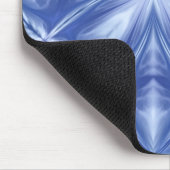 Blue Sky Milky White Clouds Abstract Patroon Muismat (Hoek)