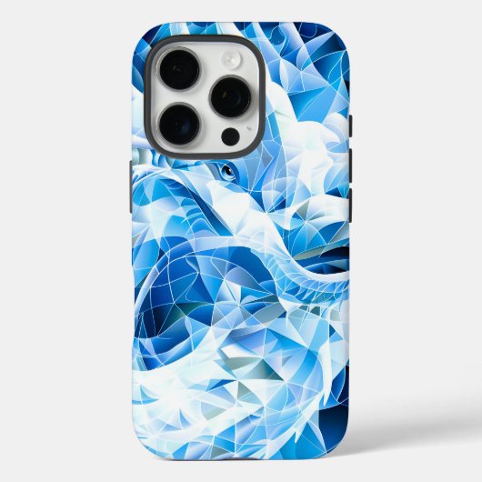 Blue Sky Mosaic Dragon Case-Mate iPhone Case (Achterkant)