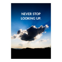 Blue Sky Motivatie Quote Poster