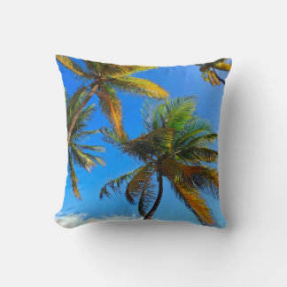 Blue Sky Palm Tree Sierkussen - Tropische Kust