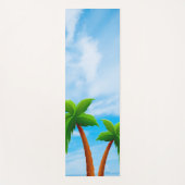 Blue Sky Palms Fitness Elegant Sjabloon Yogamat (Voorkant)