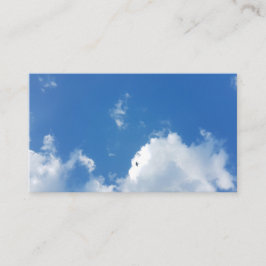 Blue Sky Puffy White Clouds Visitekaartjes 2019