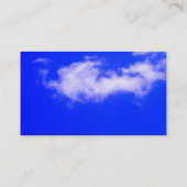 Blue Sky Red Black Travel Agent Carte de visite (Dos)