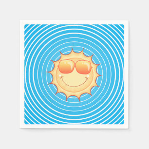 Blue Sky Smiling Sun Servet