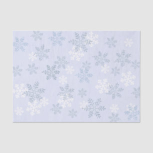 Blue Sky  Snowflake Holiday Tissuepapier