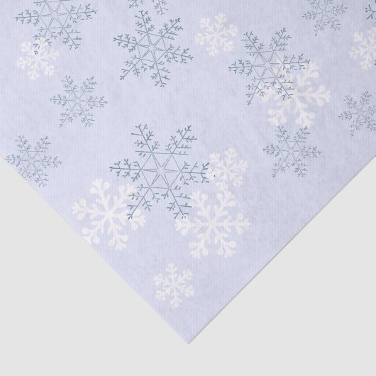 Blue Sky  Snowflake Holiday Tissuepapier (Detail)