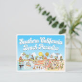 Blue Sky SoCal Briefkaart (Staand voorkant)