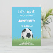 Blue Sky Soccer Invitation Anniversaire (Debout devant)