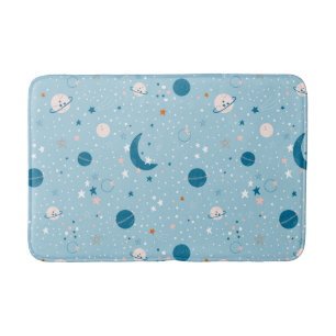 Blue Sky & Space Pattern Badmat