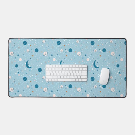 Blue Sky & Space Pattern Bureaumat (Keyboard & Muis)