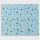 Blue Sky & Space Pattern Cadeaupapier (Vlak)