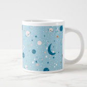 Blue Sky & Space Pattern Extra Grote Beker (Rechts)