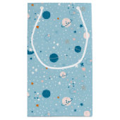 Blue Sky & Space Pattern Klein Cadeauzakje (Achterkant)