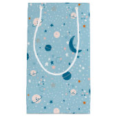 Blue Sky & Space Pattern Klein Cadeauzakje (Voorkant)