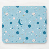 Blue Sky & Space Pattern Muismat (Voorkant)