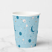 Blue Sky & Space Pattern Papieren Bekers (Rechts)
