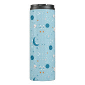 Blue Sky & Space Pattern Thermosbeker (Achterkant)