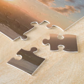 Blue Sky Sunrise Clouds Schilderachtig Afbeelding Legpuzzel (Zijkant)