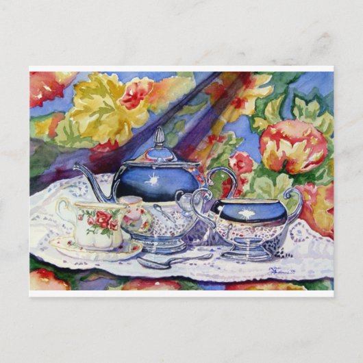 Blue Sky Tea Briefkaart (Voorkant)