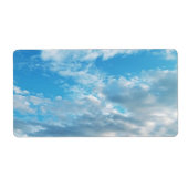 Blue Sky Theme Verzendlabels Etiket (Voorkant)