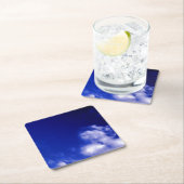 Blue Sky Unieke Chique Modern Minimaal Vierkante Kartonnen Onderzetter (Insitu)