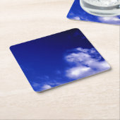 Blue Sky Unieke Chique Modern Minimaal Vierkante Kartonnen Onderzetter (Schuin)