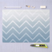 Blue Sky White Chevron Tissuepapier (Craft)