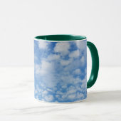 Blue Sky White Clouds Coffee Tea Soup Cup Mok (Voorkant rechts)