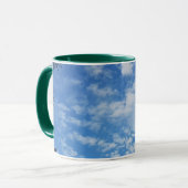 Blue Sky White Clouds Coffee Tea Soup Cup Mok (Voorkant links)