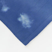 Blue Sky White Clouds Fleece Blanket Deken (Hoek)