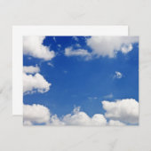 Blue Sky White Clouds Heaven Sjabloon (Voorkant / Achterkant)