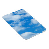 Blue Sky White Clouds Heavenly Skies Background Magneet (Rechterzijde)