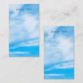 Blue Sky White Clouds Modèle manuscrit (Devant / Derrière)