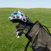 Blue Sky White Clouds Red Ladybug Beetle Insect Golfheadcover (Insitu)