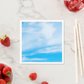Blue Sky White Clouds Sjabloon Elegant Modern Servet (Insitu)