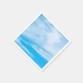 Blue Sky White Clouds Sjabloon Elegant Modern Servet (Hoek)