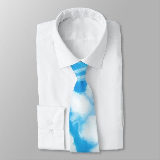 Blue Sky White Clouds Stropdas (Gebonden)