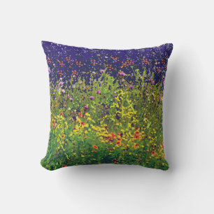 Blue Sky Wild bloem veld ontwerp Buitenkussen