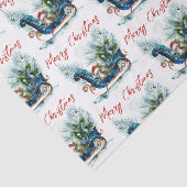 Blue Sled Baby Reindeer Tissuepapier (Detail)