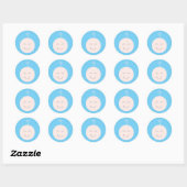 Blue Smile Baby Sticker (Vel)