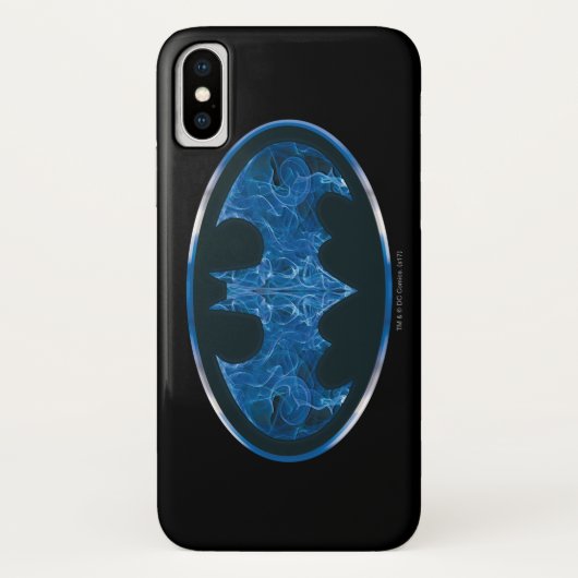 Blue Smoke Bat Symbol Case-Mate iPhone Case (Achterkant)