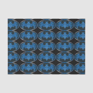Blue Smoke Bat Symbol Tissuepapier