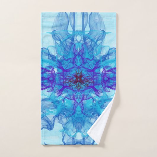 BLUE SMOKE - Fractal Art - Bad Handdoek (Handdoek)