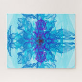 BLUE SMOKE - Fractal Art - Legpuzzel (Horizontaal)
